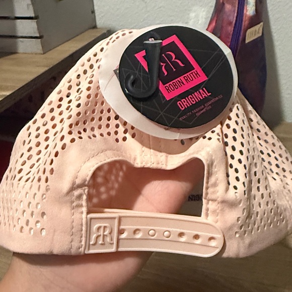 Robin Ruth Light Pink Perforated Cap - Picture 2 of 2